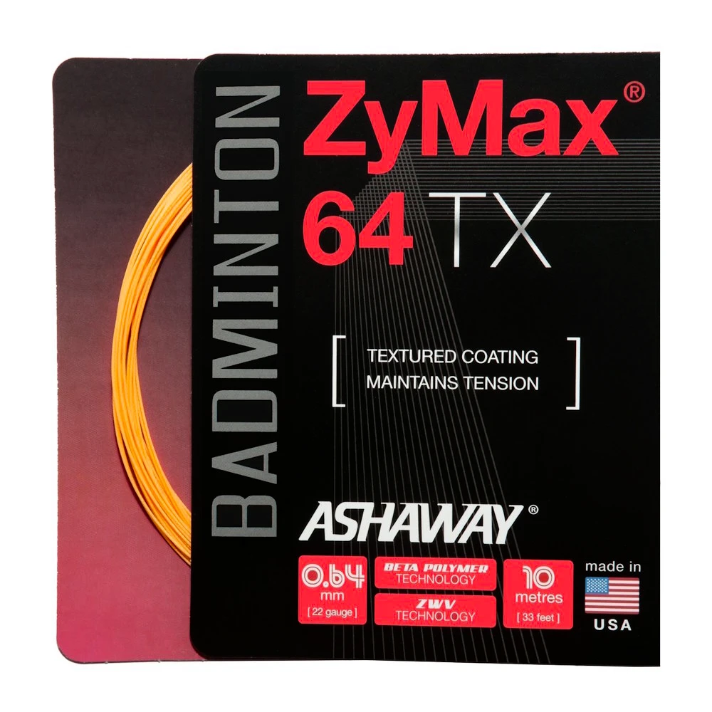 Badminton besnaring Ashaway  Zymax 64 TX Orange Set