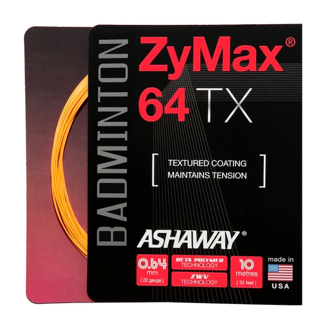 Badminton besnaring Ashaway  Zymax 64 TX Orange Set