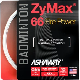 Badminton besnaring Ashaway ZyMax 66 Fire Power White