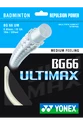 Badminton besnaring Yonex  BG 66 Ultimax White (0.65 mm)