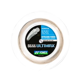 Badminton besnaring Yonex BG 66 Ultimax White (0.65 mm) - 200 m