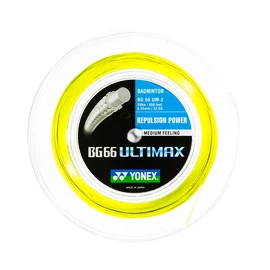 Badminton besnaring Yonex BG 66 Ultimax Yellow (0.65 mm) - 200 m