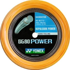 Badminton besnaring Yonex BG 80 Power Orange (0.68 mm) - 200m
