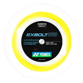 Badminton besnaring Yonex Exbolt 63 Yellow (200 m)