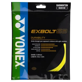 Badminton besnaring Yonex Exbolt 68 Yellow (10 m)