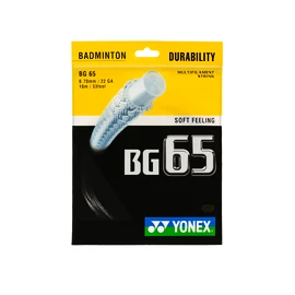 Badminton besnaring Yonex Micron BG65 Black (0.70 mm)