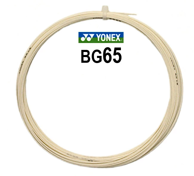 Badminton besnaring Yonex  Micron BG65 White (0.70 mm)