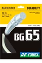 Badminton besnaring Yonex  Micron BG65 White (0.70 mm)