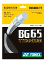 Badminton besnaring Yonex  Micron BG65Ti White (0.70 mm)