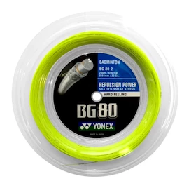 Badminton besnaring Yonex Micron BG80 (0.68 mm) Yellow - 200 m