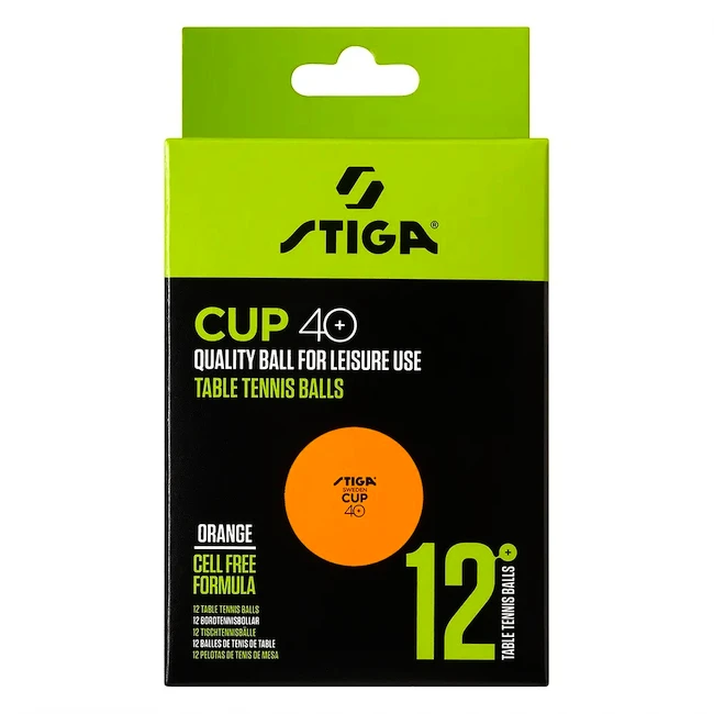 Ballen Stiga  Cup 40+ ABS Orange 12 Pack