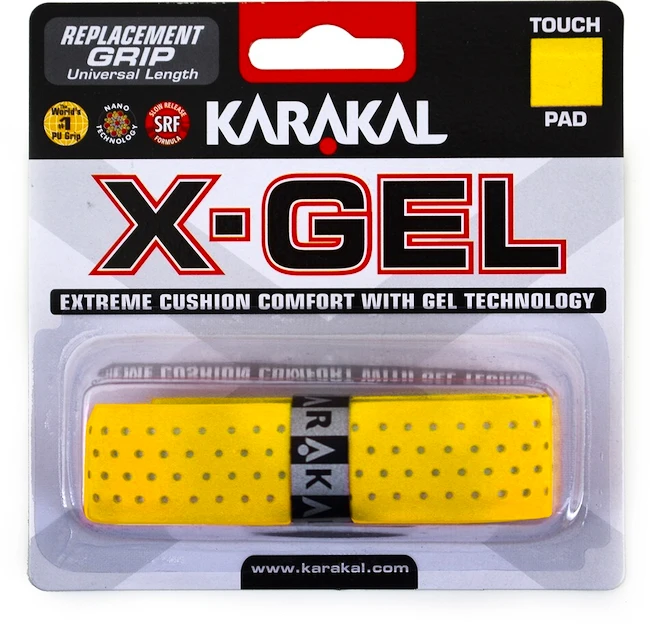 Basis grip Karakal  X-Gel Grip Yellow