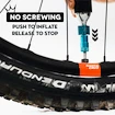 CO2-pompkop met patroonset PEATY'S  Mtb (25g) - black (ppr-hti-mtb-blk-12)