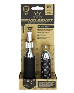 CO2-pompkop met patroonset PEATY'S  Mtb (25g) - silver (ppr-hti-mtb-sil-12)