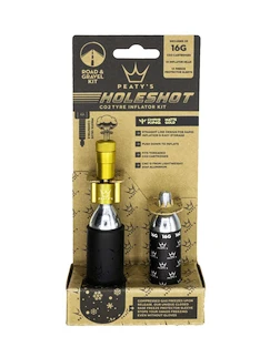 CO2-pompkop met patroonset PEATY'S  Road & gravel (16g) - gold (ppr-hti-rag-gld-12)