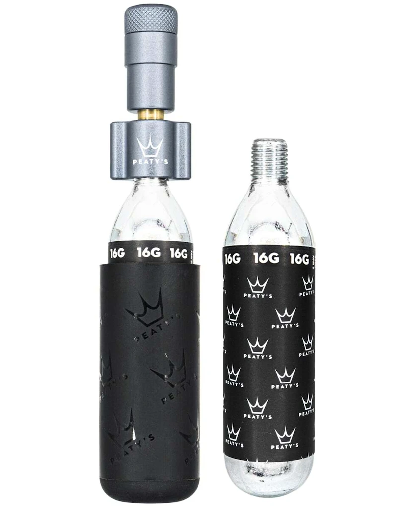 CO2-pompkop met patroonset PEATY'S  Road & gravel (16g) - slate (ppr-hti-rag-slt-12)