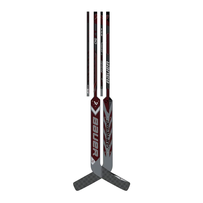 Composiet ijshockeystick keeper Bauer Supreme M50PRO Maroon Intermediate 23 inch, L (Regular)