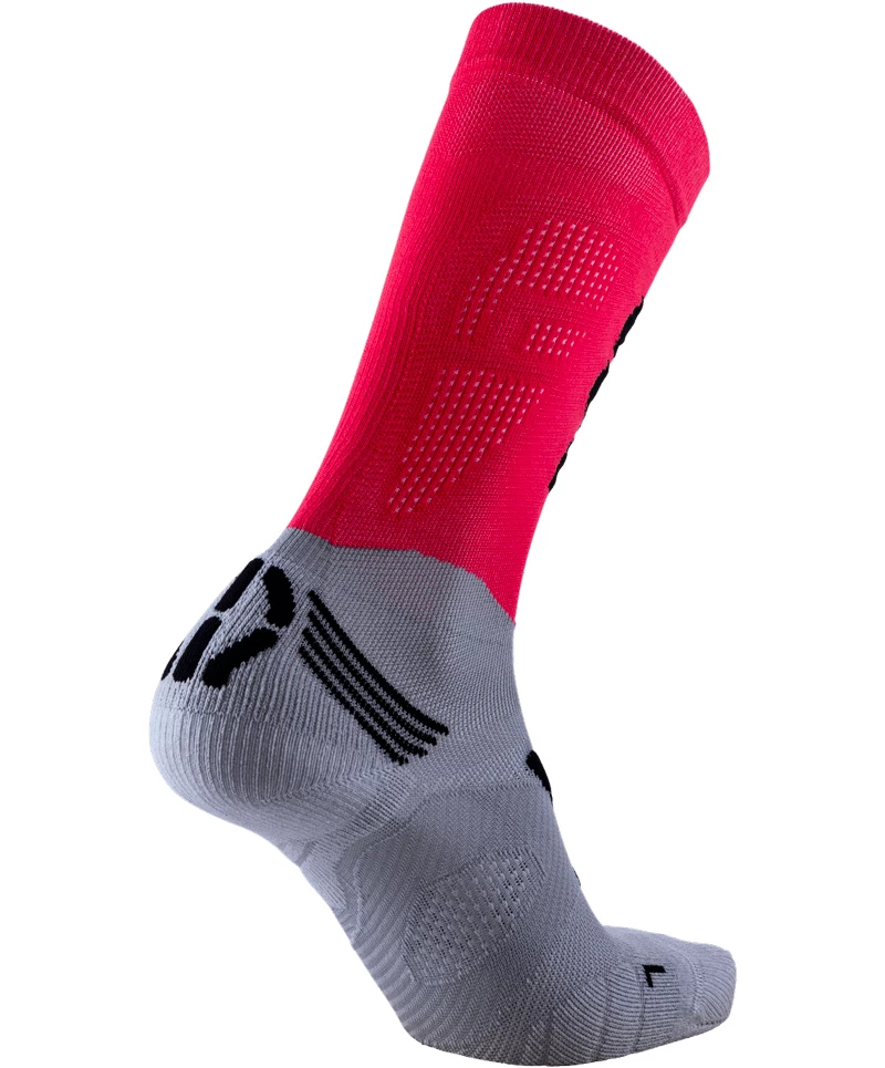 Compressiesokken UYN  Fly Run Red/Grey
