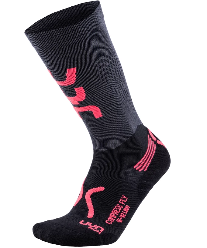 Compressiesokken UYN  Fly Run Red/Grey