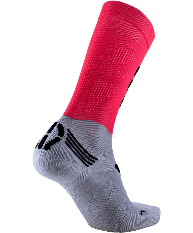 Compressiesokken UYN  Fly Run Red/Grey