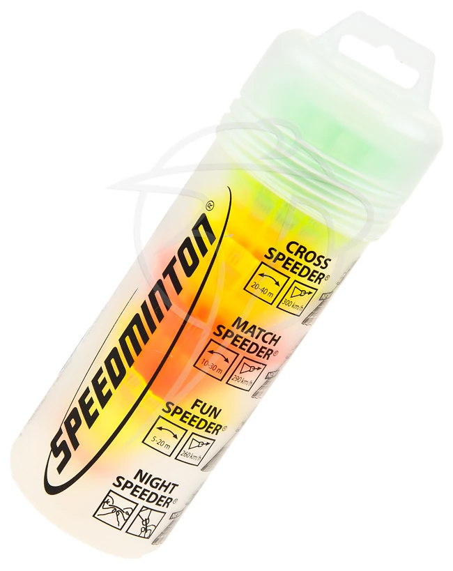 Crossminton shuttles Speedminton  Speedertube Mix (5 Pack)