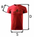 Czech Virus T-shirt Basic Heren rood