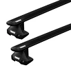 Dakdrager Thule met EVO WingBar Zwart Audi A3 (8P) 3-Dr Hatchback met kaal dak 03-12