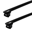 Dakdrager Thule met EVO WingBar Zwart Audi A3 Sportback (8V) 5-Dr Hatchback met geïntegreerde dakrails 13-20