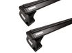 Dakdrager Thule met EVO WingBar Zwart Audi A3 Sportback (8V) 5-Dr Hatchback met geïntegreerde dakrails 13-20