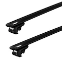 Dakdrager Thule met EVO WingBar Zwart BMW 3-series Touring 5-Dr Estate met dakrails 02-04