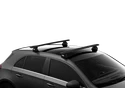 Dakdrager Thule met EVO WingBar Zwart Hyundai i30 Fastback 5-Dr Hatchback met vaste punten 18+