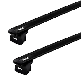 Dakdrager Thule met EVO WingBar Zwart Kia Soul (Mk II) 5-Dr Hatchback met geïntegreerde dakrails 14-16