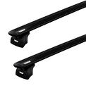 Dakdrager Thule met EVO WingBar Zwart Kia Soul (Mk II) 5-Dr Hatchback met geïntegreerde dakrails 17-18