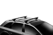 Dakdrager Thule met EVO WingBar Zwart Mercedes Benz GLE (W166) 5-Dr SUV met dakrails 15-19