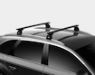 Dakdrager Thule met EVO WingBar Zwart Opel Corsa C 3-Dr Hatchback met vaste punten 01-03