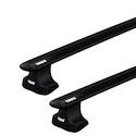 Dakdrager Thule met EVO WingBar Zwart Renault Clio 5-Dr Hatchback met kaal dak 01-03