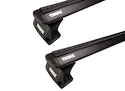 Dakdrager Thule met EVO WingBar Zwart Renault Mégane (Mk. IV) 5-Dr Estate met geïntegreerde dakrails 16-24