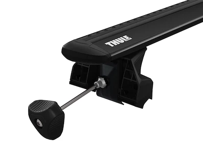 Dakdrager Thule met EVO WingBar Zwart Renault Mégane (Mk. IV) 5-Dr Estate met geïntegreerde dakrails 16-24