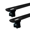 Dakdrager Thule met EVO WingBar Zwart Seat Toledo 4-Dr Sedan met vaste punten 00-04