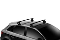 Dakdrager Thule met EVO WingBar Zwart Vauxhall Viva 5-Dr Hatchback met kaal dak 15+