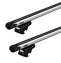 Dakdrager Thule met SlideBar Jeep Grand Cherokee 5-Dr SUV met dakrails 02-10