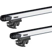Dakdrager Thule met SlideBar Kia Carnival (Mk I) 5-Dr MPV met dakrails 00-05