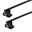 Dakdrager Thule met SquareBar Ford Ranger (T6) 4-Dr Double-cab met kaal dak 11-22