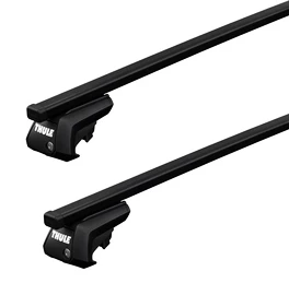 Dakdrager Thule met SquareBar Kia Carens (Mk I) 5-Dr MPV met dakrails 02-06