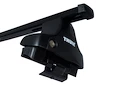 Dakdrager Thule met SquareBar Mitsubishi Mirage 5-Dr Hatchback met kaal dak 13+