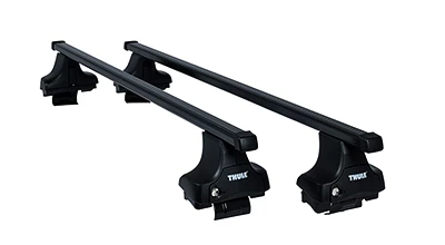 Dakdrager Thule met SquareBar Nissan Bluebird 4-Dr Sedan met kaal dak 96-01