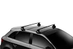 Dakdrager Thule met SquareBar Renault Mégane 3-Dr Hatchback met kaal dak 10+