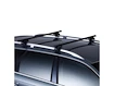 Dakdrager Thule met SquareBar Subaru Legacy II 5-Dr Estate met dakrails 00-02