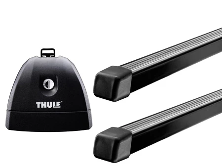 Dakdrager Thule met SquareBar Volkswagen Transporter (T6) 4-Dr Double-cab met vaste punten 15-24