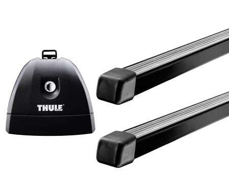 Dakdrager Thule met SquareBar Volkswagen Transporter (T6) 4-Dr Double-cab met vaste punten 15-24